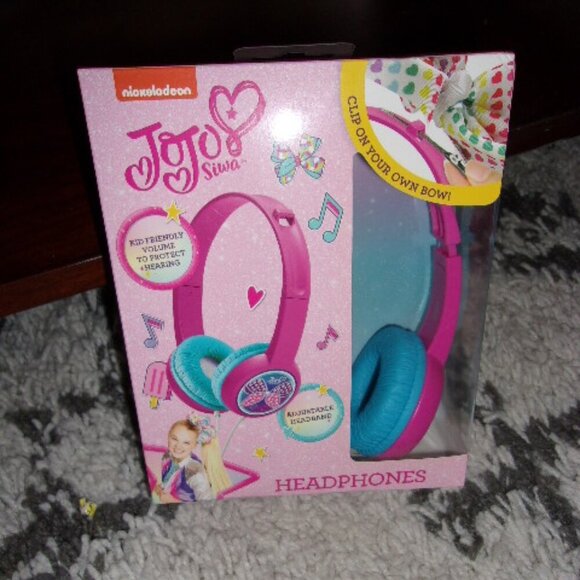 JoJo Siwa Nickelodeon Clip Your Own Bow Headphones w/ adjustable headband New - Picture 1 of 3
